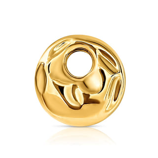 Joss Hammered Circle Brooch by Ellie Vail