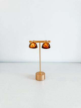 Heidi Brown Resin Earring by Sahira