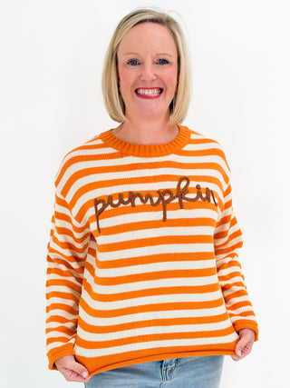 Hi Pumpkin Sweater in Orange