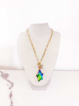 Emerald Star Necklace by Scooples