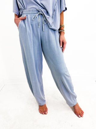 Don't Rush Me Pant in Utility Blue
