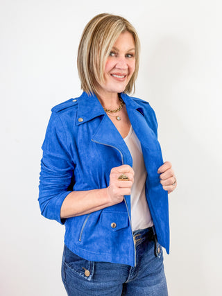 The Jetset Jacket in French Blue by Clara Sunwoo