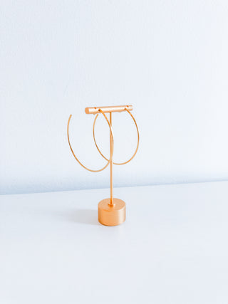 Thin Large Hoops by Chansutt Pearls