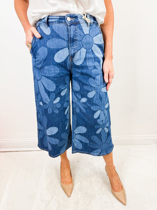 Blue Bloom Pant by Charlie B