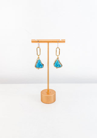 Coastal Turquoise Link Earring by Scooples