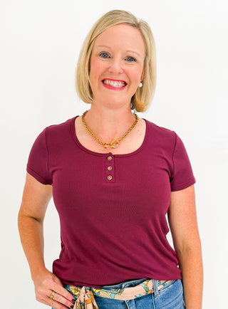 Cozy Chemistry Top in Zinfandel