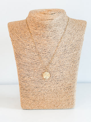 Sunburst Medallion Necklace by Pressie