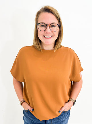 Quiet Luxury Top in Caramel