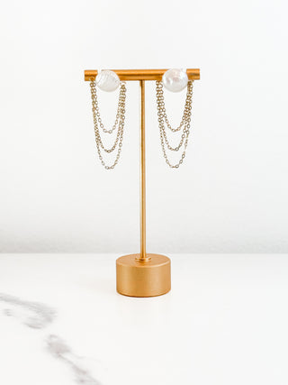 Pearl Chain Earring