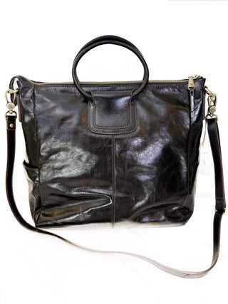 Sheila Large Satchel in Black by HOBO