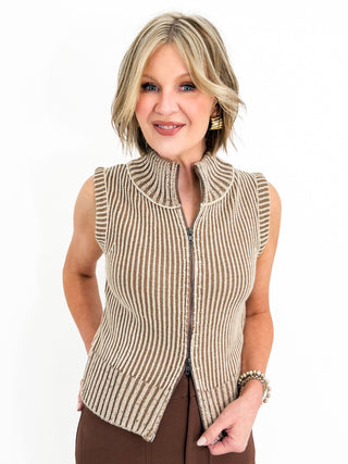 Caramel Cloud Sweater Vest