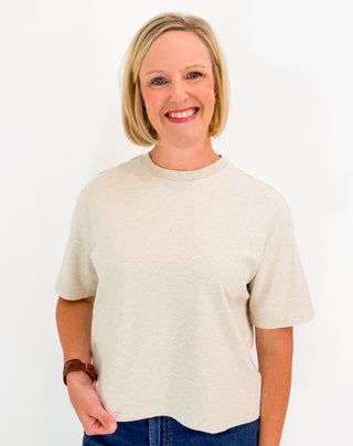 Maddox Tee in Oatmeal by Dear John