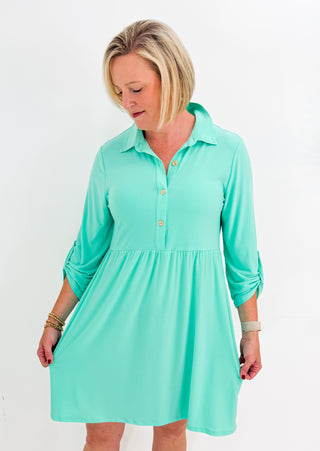 Mainstay Moment Dress in Aqua Mint