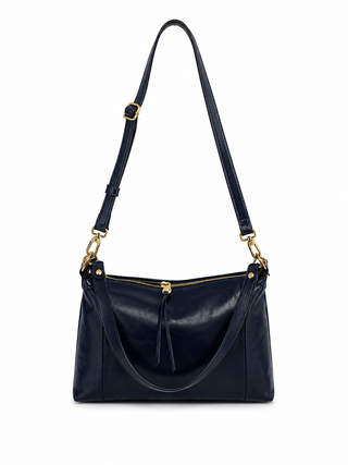 Darcy Shoulder Bag in Ink Navy by HOBO