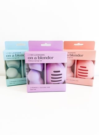 On a Blender Makeup Sponges and Case