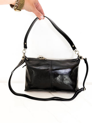 Avon Shoulder Bag in Black by HOBO