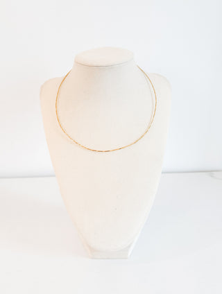 Gold Wire Necklace by Sahira