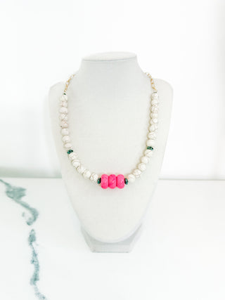 Pretty in Pink Necklace by Scooples