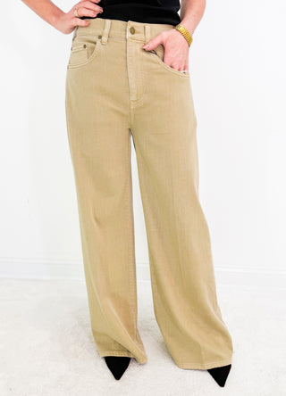 PREORDER Kit HR Relaxed Wide in Light Khaki by Liverpool