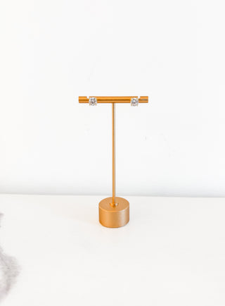 Gold Diamond Stud by Chansutt Pearls