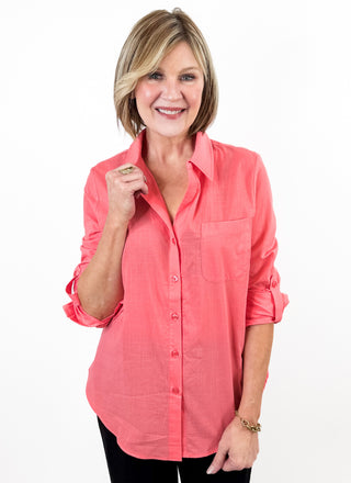 Wherever You're Headed Top in Sorbet by Charlie B