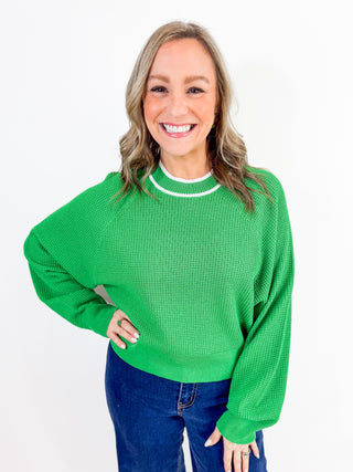 Can't Live Without It Sweater in Green