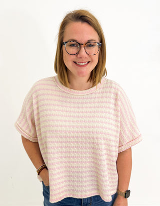 Easy Does It Top in Rose