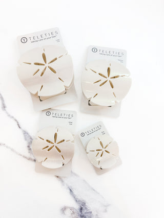 Sand Dollar Flat Clips by Teleties