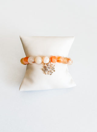 Bellini Peach Bracelet w/ Charm by BuDhaGirl
