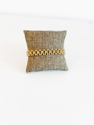 Thin Gold Watch Band by Chansutt Pearls