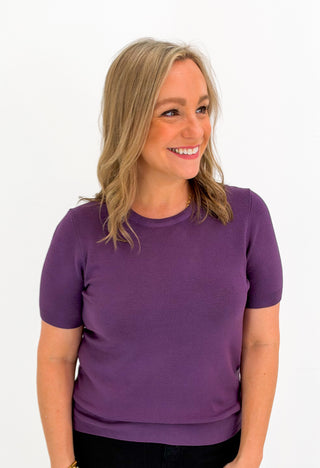 Season Staple Top in Purple
