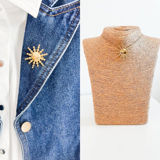 Suri Sun Brooch by Ellie Vail