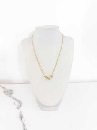 U Link Pave Necklace in Gold by Sahira