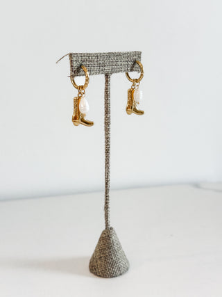 Cowgirl Boot Earrings by Chansutt Pearls