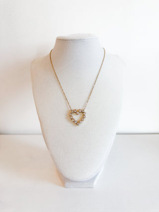 Diamond Heart Necklace by Chansutt Pearls