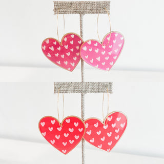 Heart Deco Earrings