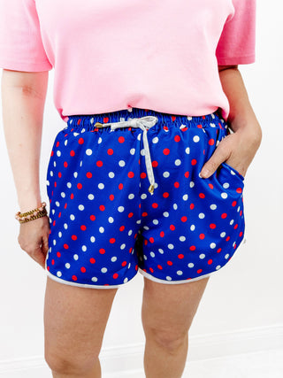 Red White and Polka Dot Shorts