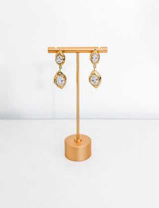 Coralie Bezel Drop Earring by Sahira
