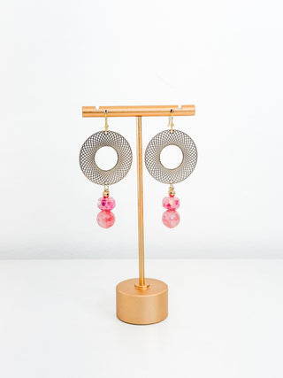 Pink Champagne Earring by Scooples