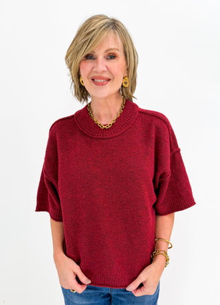 Rich in Life Sweater in Pinot by Tribal