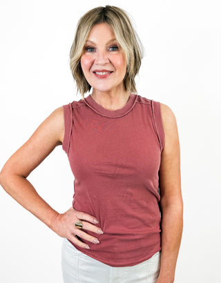 Zo Tank in Copper Rose by Dear John