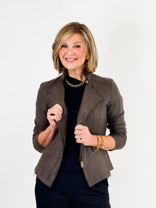 Need It Jacket in Brown by Clara Sunwoo