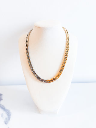 Two Toned Chain Necklace by Chansutt Pearls