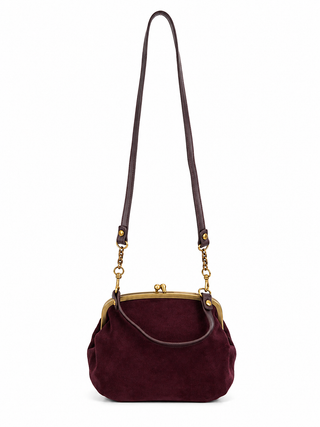 Alba Frame Crossbody in Dark Cherry by HOBO