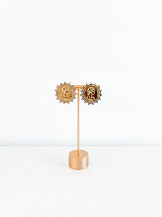 Love Each Other More Coin Earring by Chansutt Pearls