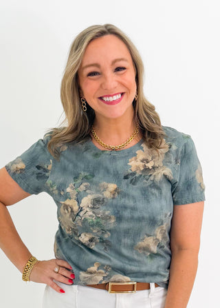 Unity Tee in Sea Glass Garden by Dear John
