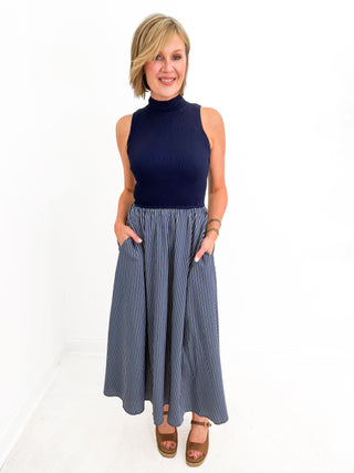 Navy Muse Dress by Elan