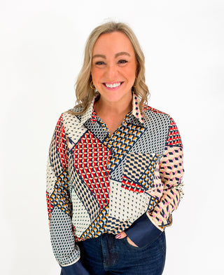 Geo-Gorgeous Top