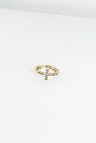 Pave Cross Ring by Sahira
