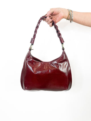 Madison Shoulder Bag in Garnet Gloss by HOBO